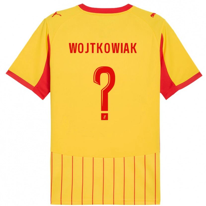 Danxen Dzieci Valentin Wojtkowiak #0 Żółto-Czerwony Domowa Koszulka 2025/26 Koszulki Klubowe