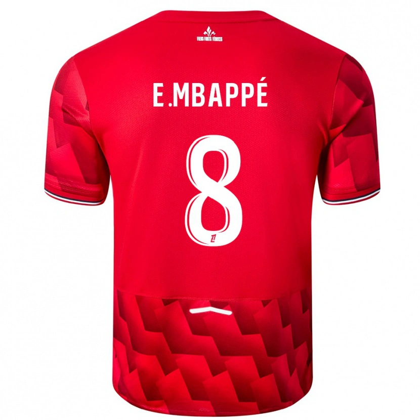 Danxen Dzieci Ethan Mbappé #8 Czerwono-Biały Domowa Koszulka 2025/26 Koszulki Klubowe