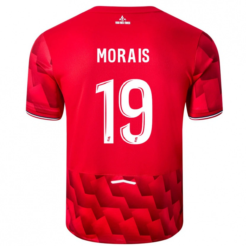 Danxen Dzieci Tiago Morais #19 Czerwono-Biały Domowa Koszulka 2025/26 Koszulki Klubowe