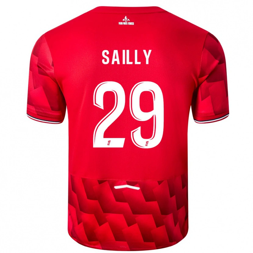 Danxen Dzieci Charlotte Sailly #29 Czerwono-Biały Domowa Koszulka 2025/26 Koszulki Klubowe
