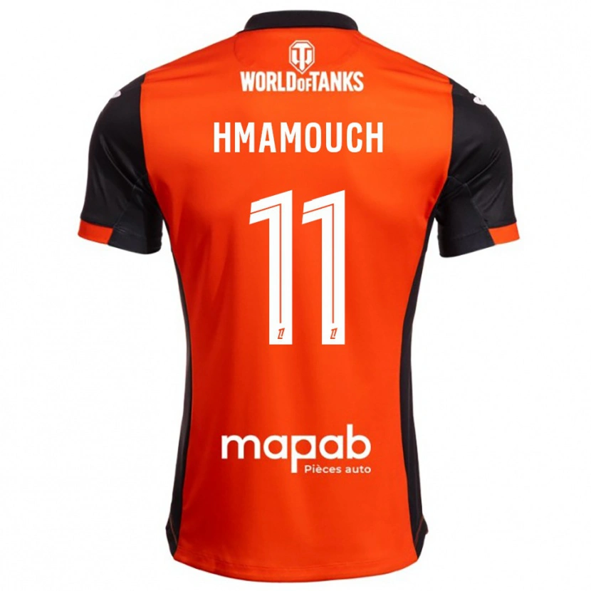 Danxen Dzieci Mohamed-Anouar Hmamouch #11 Czarno-Pomarańczowy Domowa Koszulka 2025/26 Koszulki Klubowe
