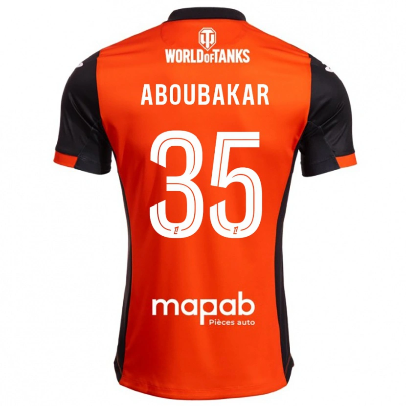 Danxen Dzieci Siddick Aboubakar #35 Czarno-Pomarańczowy Domowa Koszulka 2025/26 Koszulki Klubowe