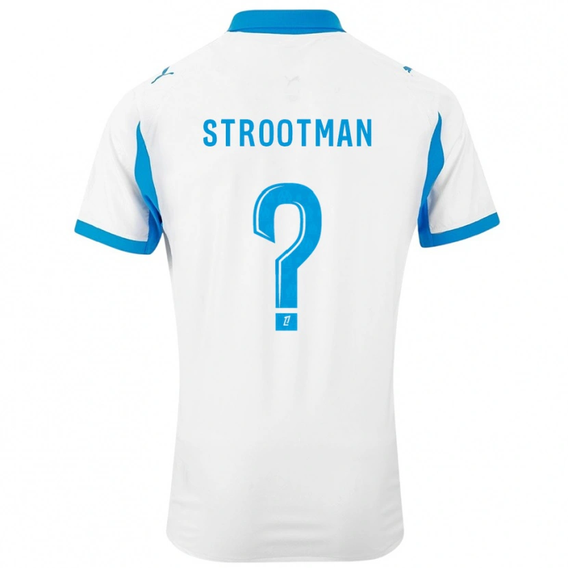Danxen Dzieci Kevin Strootman #0 Biało-Błękitny Domowa Koszulka 2025/26 Koszulki Klubowe