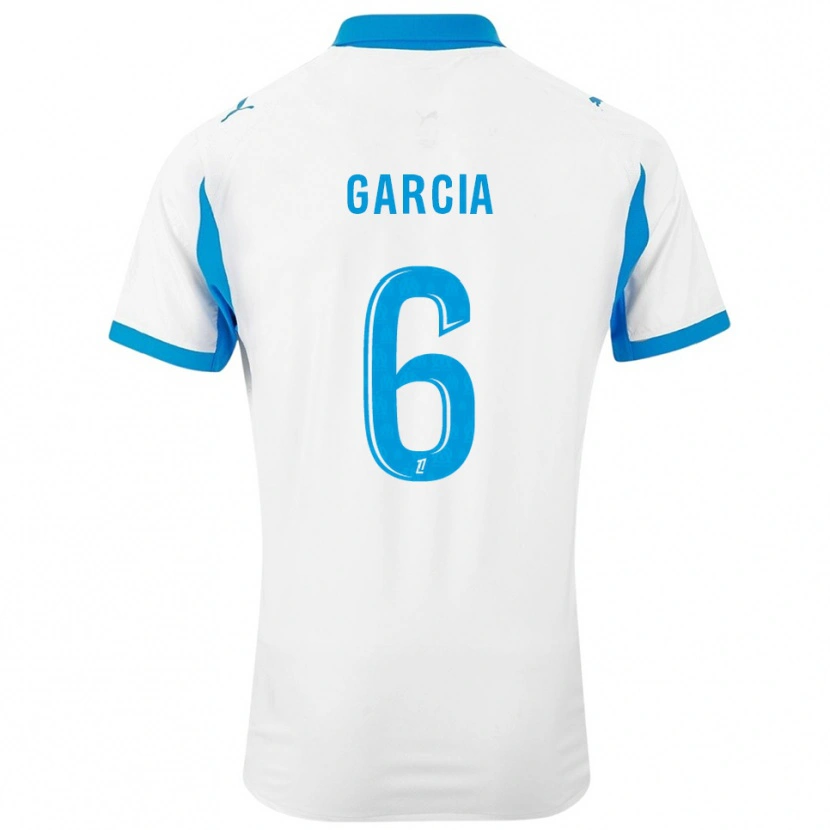 Danxen Dzieci Ulisses Garcia #6 Biało-Błękitny Domowa Koszulka 2025/26 Koszulki Klubowe
