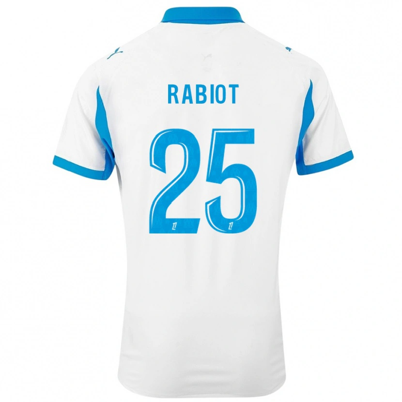 Danxen Dzieci Adrien Rabiot #25 Biało-Błękitny Domowa Koszulka 2025/26 Koszulki Klubowe