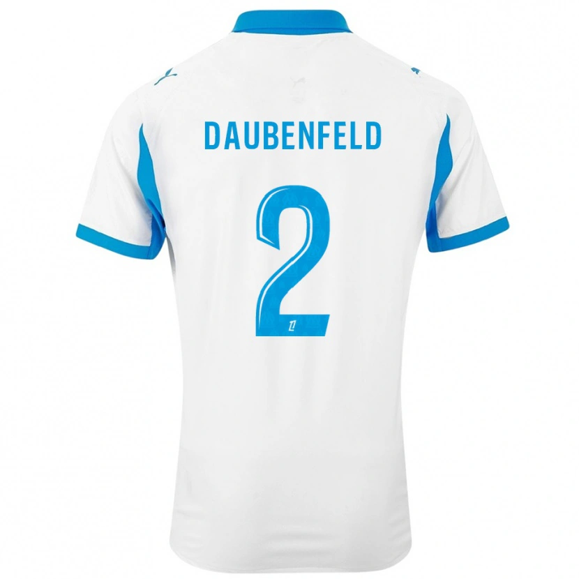 Danxen Dzieci Lucas Daubenfeld #2 Biało-Błękitny Domowa Koszulka 2025/26 Koszulki Klubowe