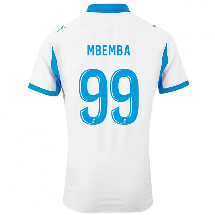 Danxen Dzieci Chancel Mbemba #99 Biało-Błękitny Domowa Koszulka 2025/26 Koszulki Klubowe