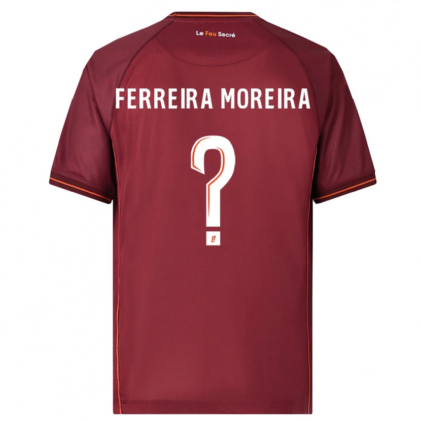 Danxen Dzieci Ruben Ferreira Moreira #0 Bordowo-Biały Domowa Koszulka 2025/26 Koszulki Klubowe