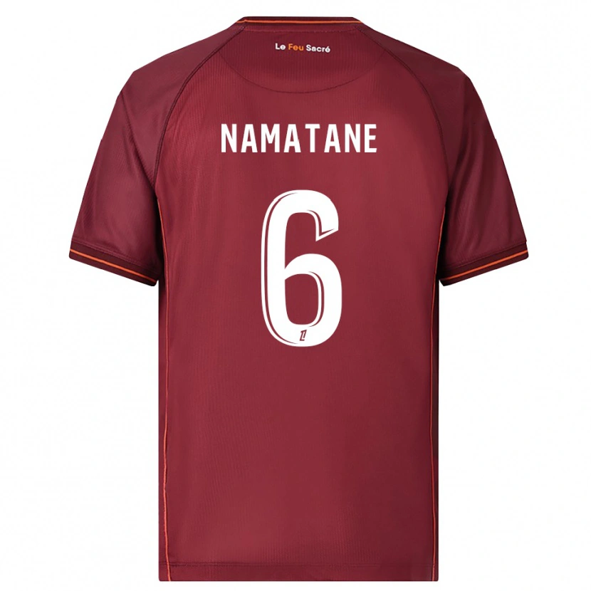 Danxen Dzieci Joseph Namatane #6 Bordowo-Biały Domowa Koszulka 2025/26 Koszulki Klubowe