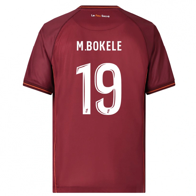 Danxen Dzieci Morgan Bokele #19 Bordowo-Biały Domowa Koszulka 2025/26 Koszulki Klubowe