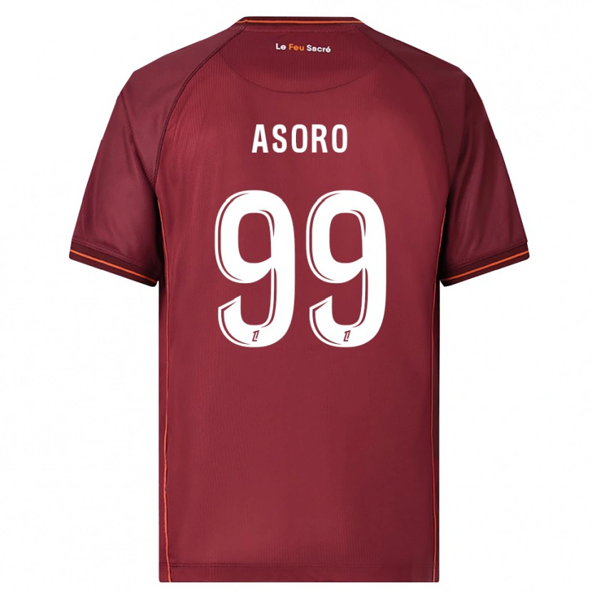 Danxen Dzieci Joel Asoro #99 Bordowo-Biały Domowa Koszulka 2025/26 Koszulki Klubowe