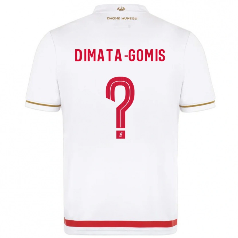 Danxen Dzieci Kamron Dimata-Gomis #0 Czerwono-Biały Domowa Koszulka 2025/26 Koszulki Klubowe