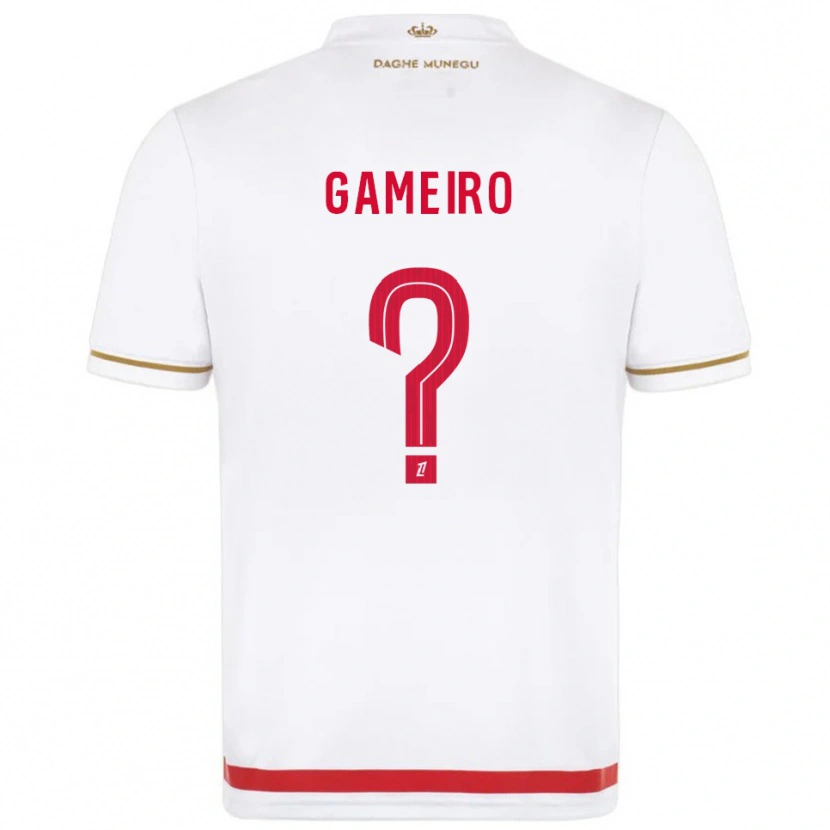 Danxen Dzieci Benoît Gameiro #0 Czerwono-Biały Domowa Koszulka 2025/26 Koszulki Klubowe