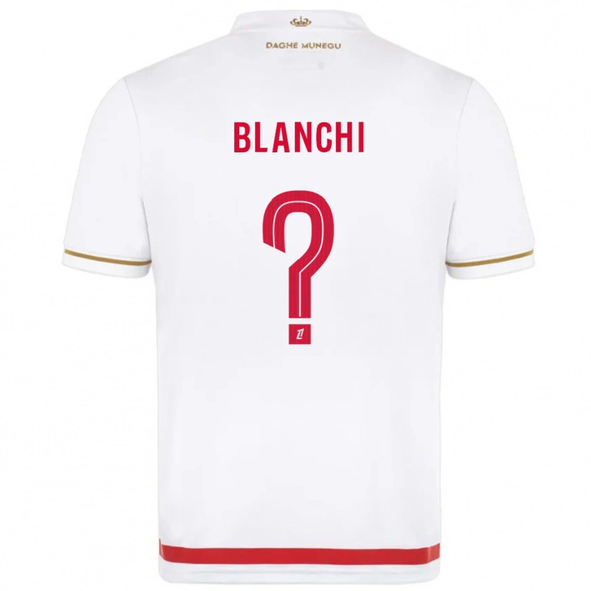 Danxen Dzieci Florian Blanchi #0 Czerwono-Biały Domowa Koszulka 2025/26 Koszulki Klubowe
