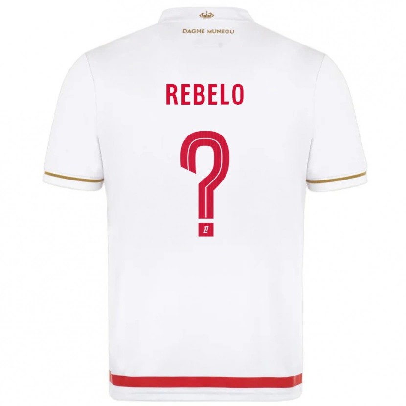 Danxen Dzieci Tiago Rebelo #0 Czerwono-Biały Domowa Koszulka 2025/26 Koszulki Klubowe