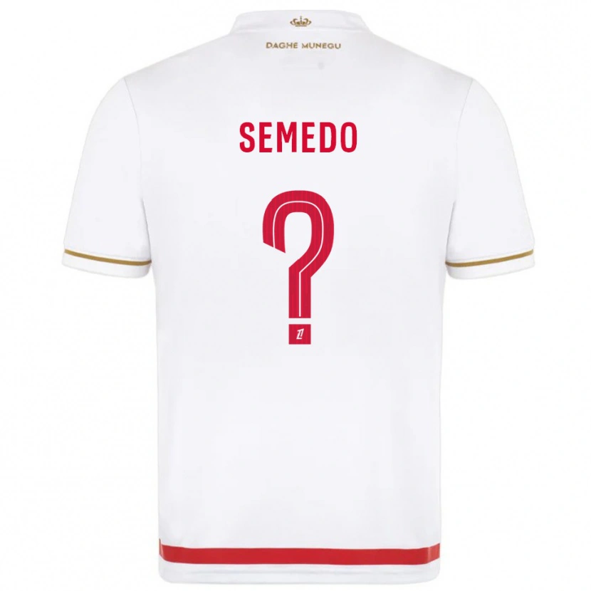 Danxen Dzieci Jordan Semedo #0 Czerwono-Biały Domowa Koszulka 2025/26 Koszulki Klubowe