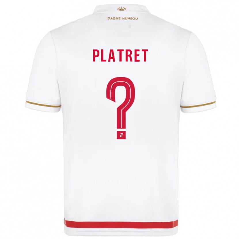 Danxen Dzieci Aurélien Platret #0 Czerwono-Biały Domowa Koszulka 2025/26 Koszulki Klubowe