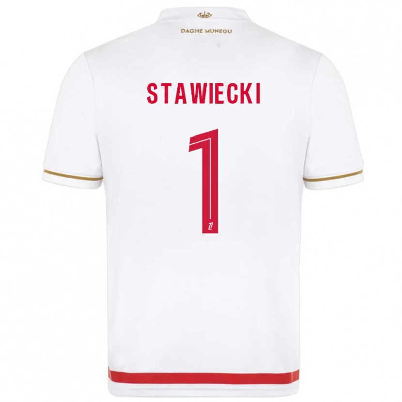 Danxen Dzieci Jules Stawiecki #1 Czerwono-Biały Domowa Koszulka 2025/26 Koszulki Klubowe