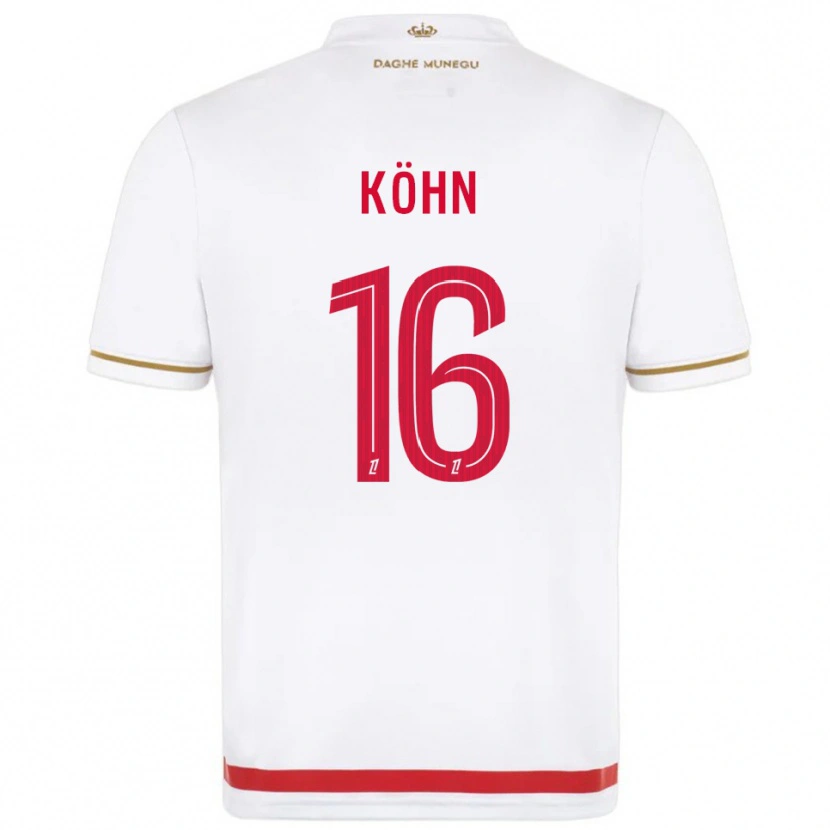 Danxen Dzieci Philipp Köhn #16 Czerwono-Biały Domowa Koszulka 2025/26 Koszulki Klubowe