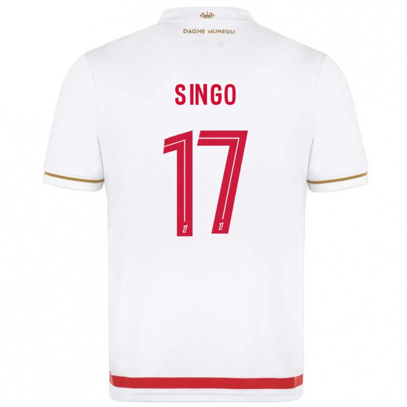 Danxen Dzieci Wilfried Singo #17 Czerwono-Biały Domowa Koszulka 2025/26 Koszulki Klubowe
