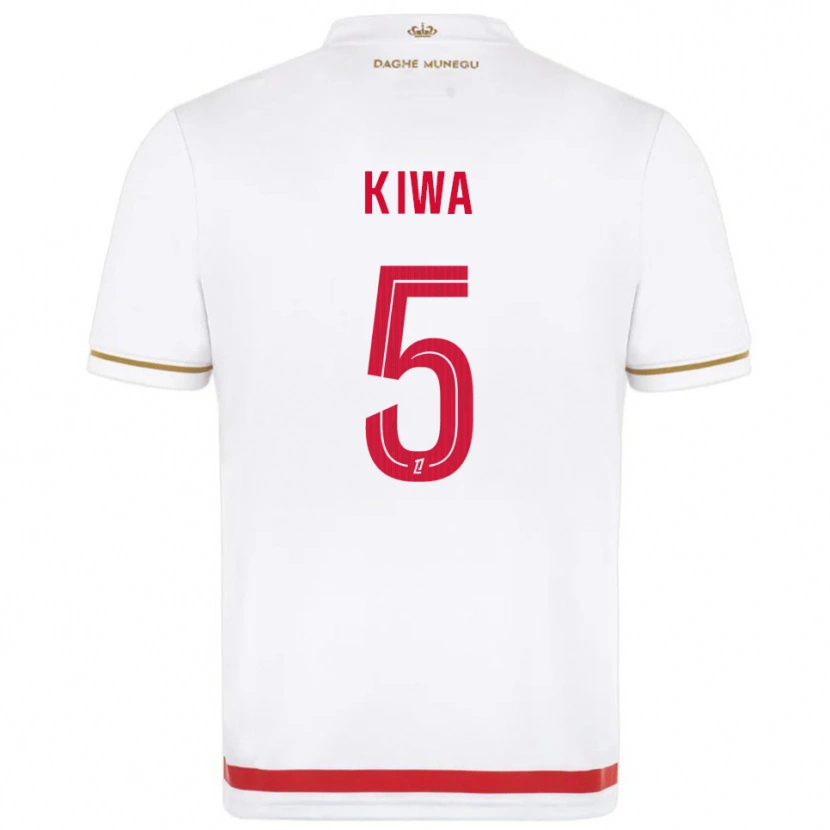 Danxen Dzieci Bradel Kiwa #5 Czerwono-Biały Domowa Koszulka 2025/26 Koszulki Klubowe