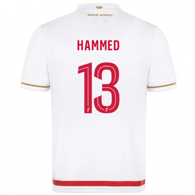 Danxen Dzieci Maher Hammed #13 Czerwono-Biały Domowa Koszulka 2025/26 Koszulki Klubowe