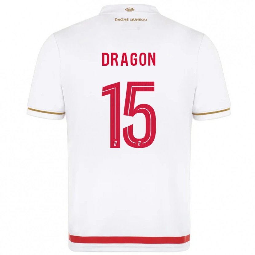 Danxen Dzieci Clément Dragon #15 Czerwono-Biały Domowa Koszulka 2025/26 Koszulki Klubowe