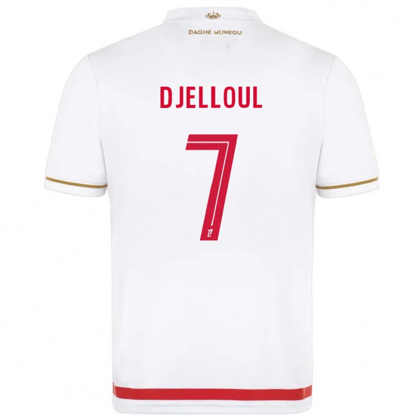Danxen Dzieci Jassim Djelloul #7 Czerwono-Biały Domowa Koszulka 2025/26 Koszulki Klubowe