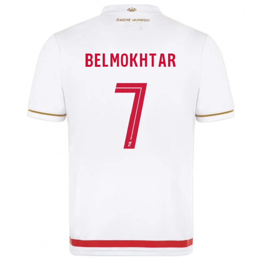 Danxen Dzieci Ilies Belmokhtar #7 Czerwono-Biały Domowa Koszulka 2025/26 Koszulki Klubowe