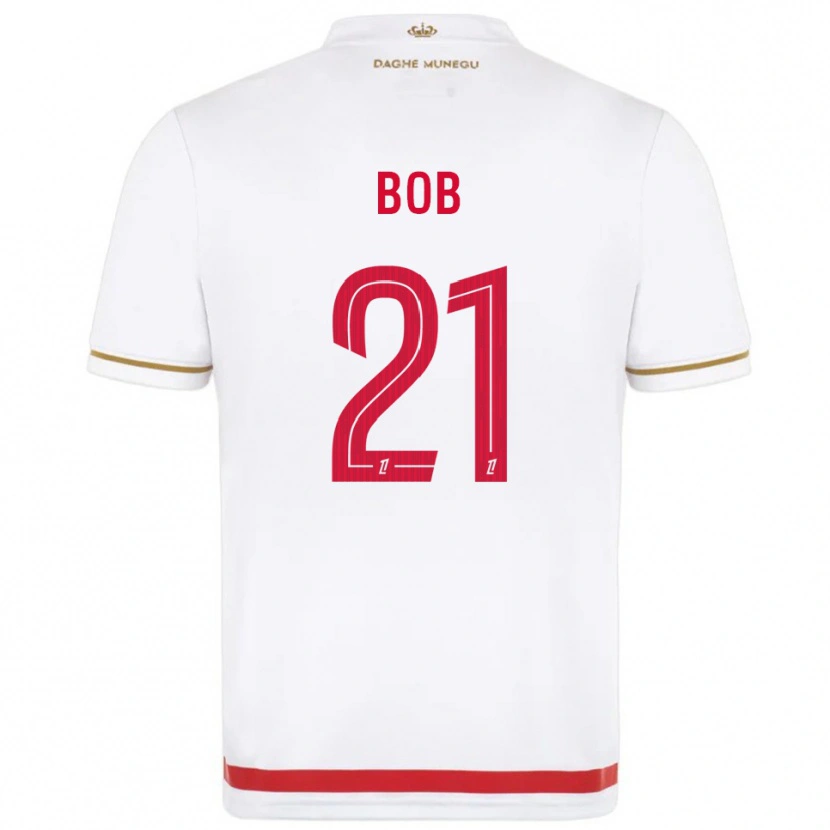 Danxen Dzieci Mohamed Bob #21 Czerwono-Biały Domowa Koszulka 2025/26 Koszulki Klubowe