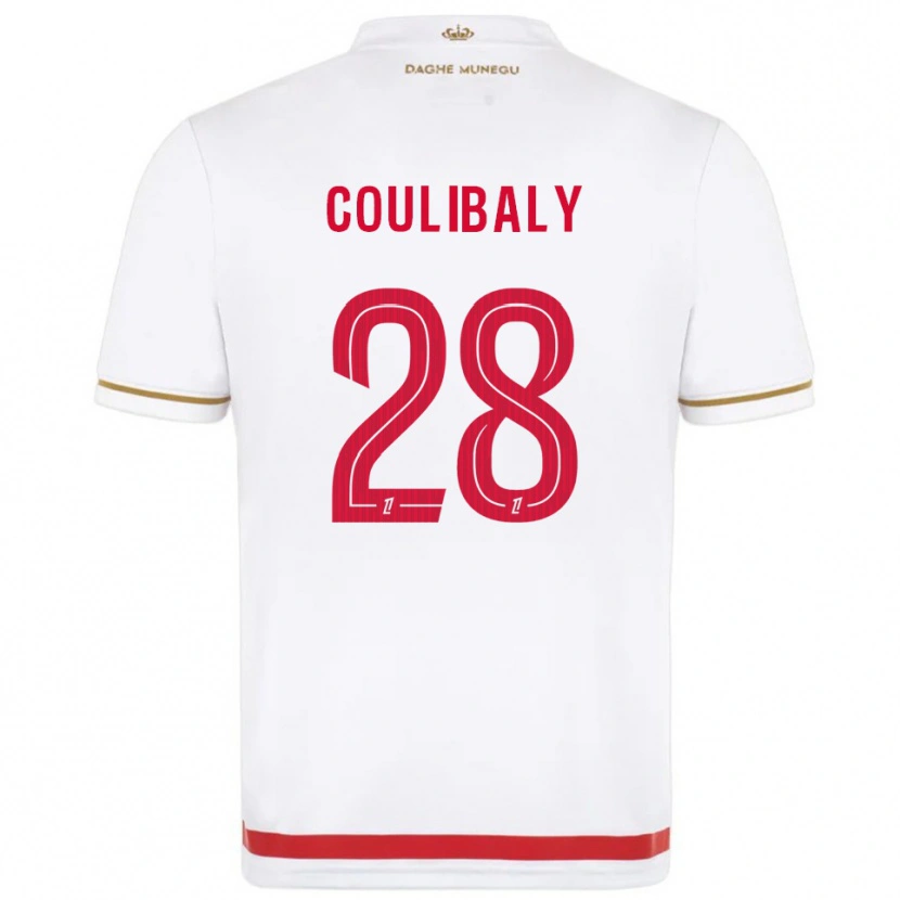 Danxen Dzieci Mamadou Coulibaly #28 Czerwono-Biały Domowa Koszulka 2025/26 Koszulki Klubowe