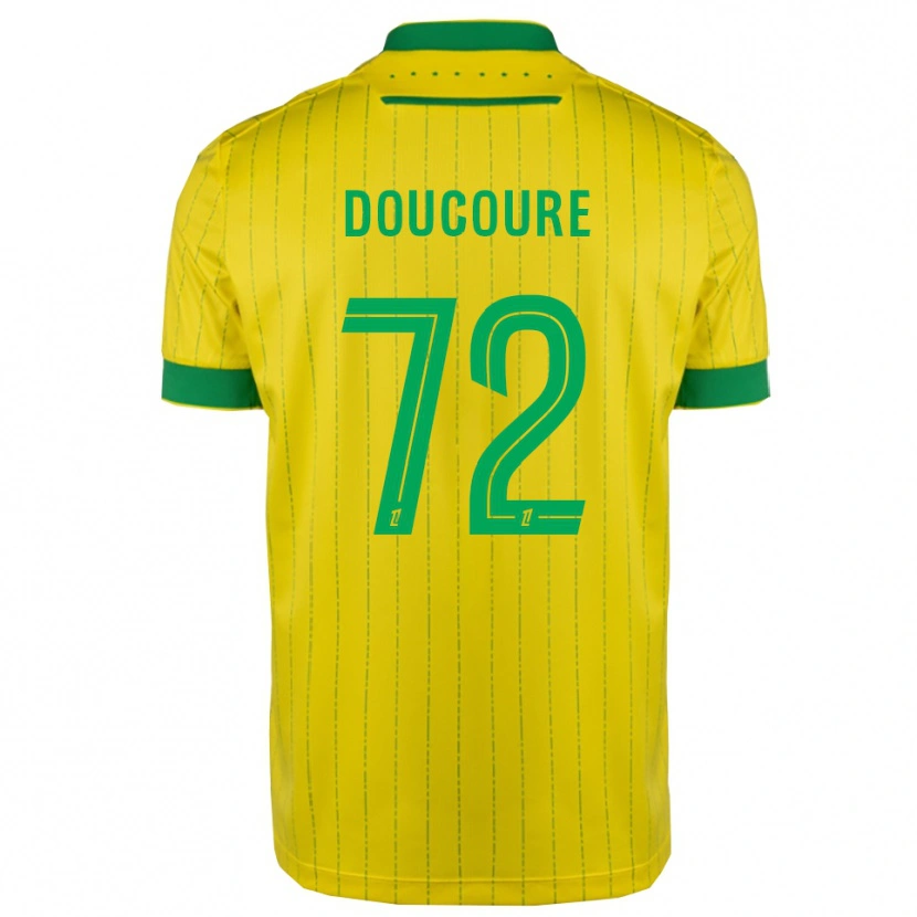 Danxen Dzieci Sékou Doucouré #72 Żółto-Zielony Domowa Koszulka 2025/26 Koszulki Klubowe