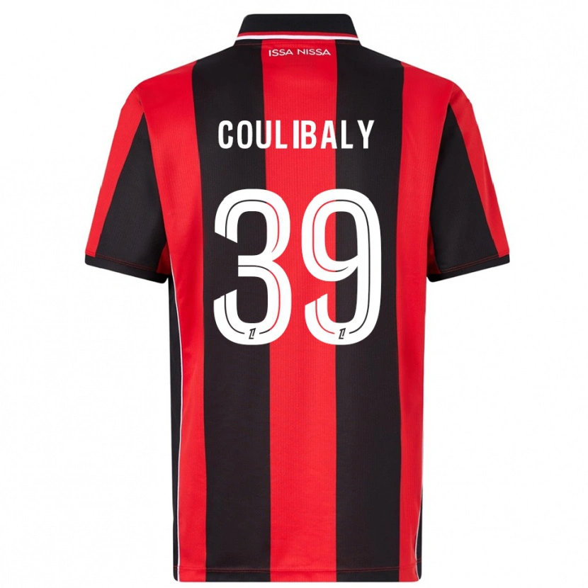 Danxen Dzieci Djibril Coulibaly #39 Czerwono-Czarny Domowa Koszulka 2025/26 Koszulki Klubowe