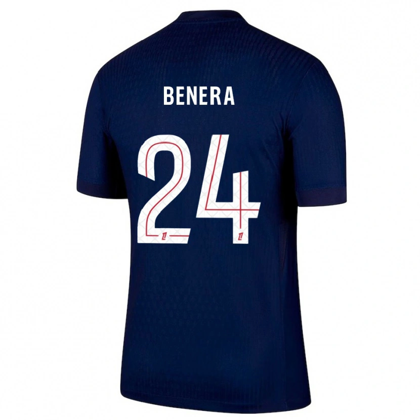 Danxen Dzieci Baby Jordy Benera #24 Granatowo-Czerwony Domowa Koszulka 2025/26 Koszulki Klubowe