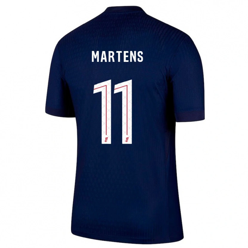 Danxen Dzieci Lieke Martens #11 Granatowo-Czerwony Domowa Koszulka 2025/26 Koszulki Klubowe