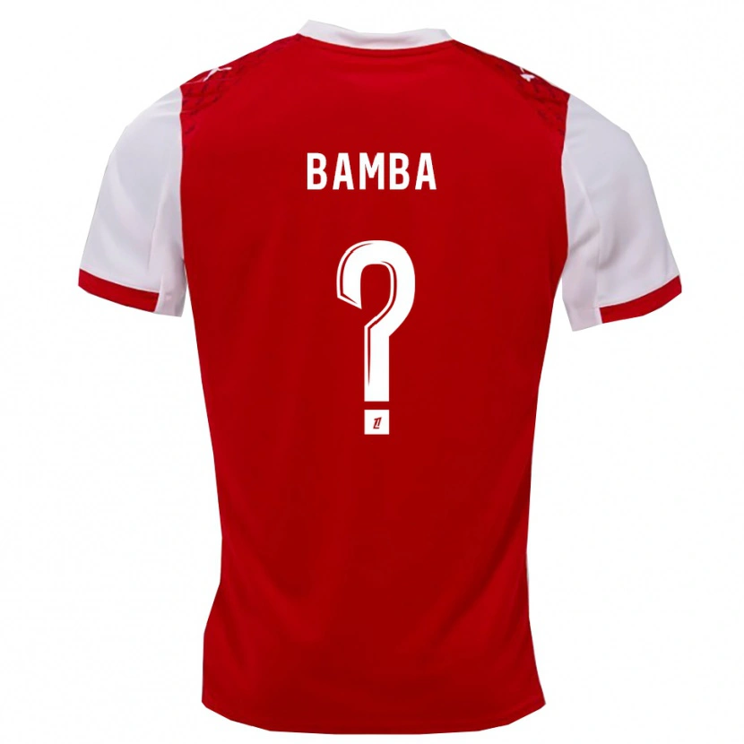 Danxen Dzieci Mohamed Bamba #0 Czerwono-Biały Domowa Koszulka 2025/26 Koszulki Klubowe