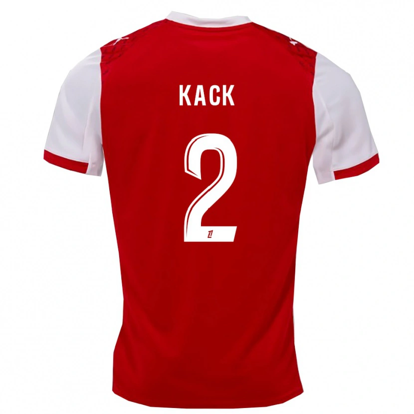 Danxen Dzieci Mathilde Kack #2 Czerwono-Biały Domowa Koszulka 2025/26 Koszulki Klubowe