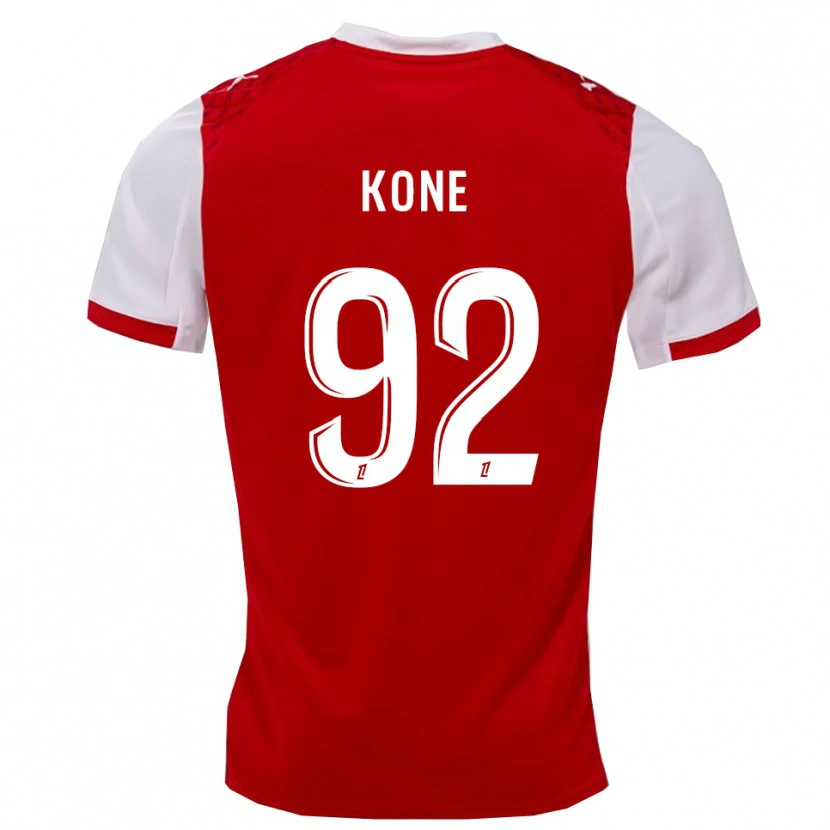 Danxen Dzieci Abdoul Koné #92 Czerwono-Biały Domowa Koszulka 2025/26 Koszulki Klubowe
