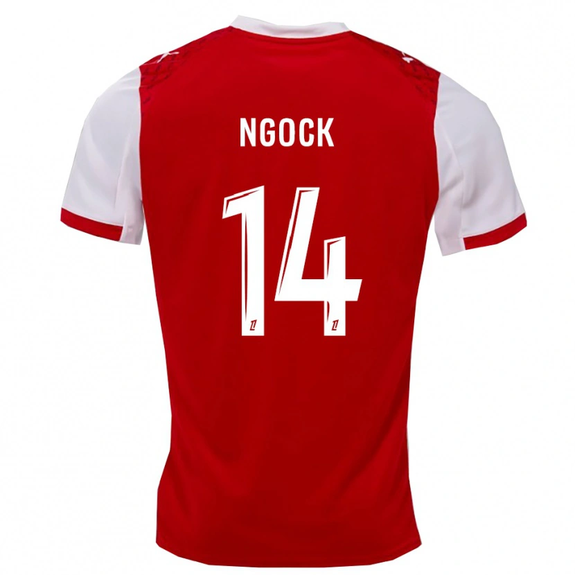 Danxen Dzieci Monique Ngock #14 Czerwono-Biały Domowa Koszulka 2025/26 Koszulki Klubowe