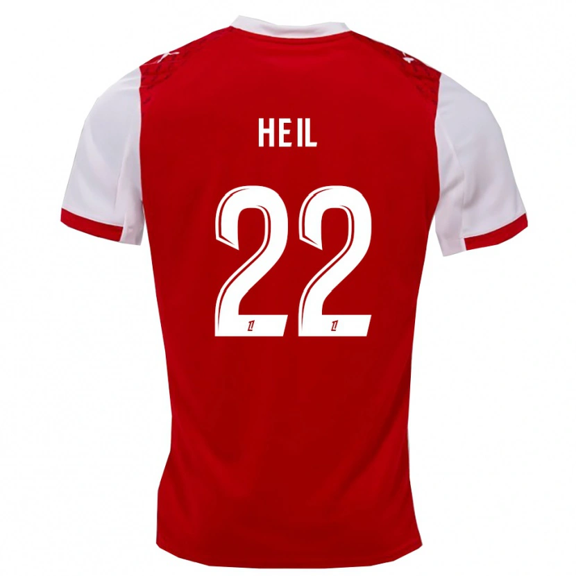 Danxen Dzieci Manon Heil #22 Czerwono-Biały Domowa Koszulka 2025/26 Koszulki Klubowe
