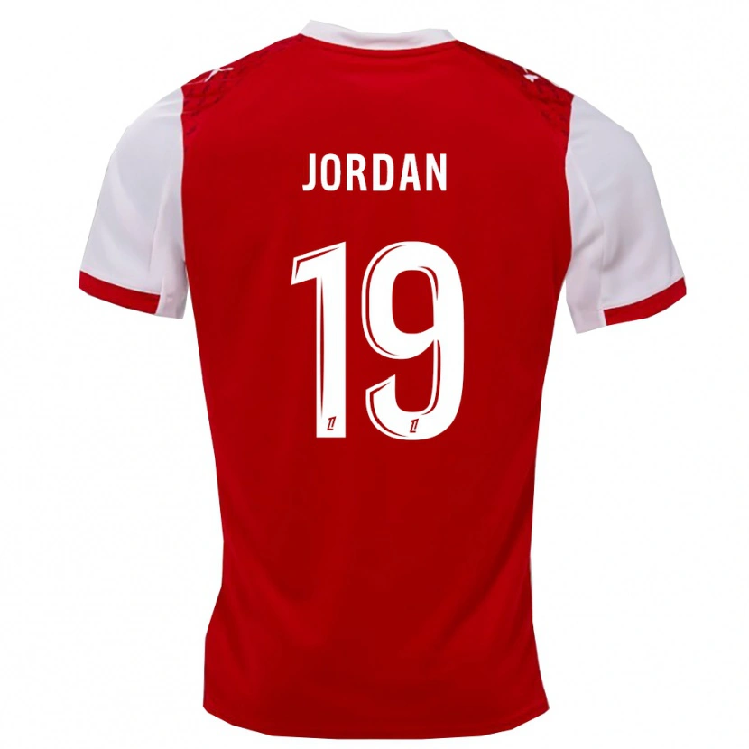 Danxen Dzieci Jordan #19 Czerwono-Biały Domowa Koszulka 2025/26 Koszulki Klubowe