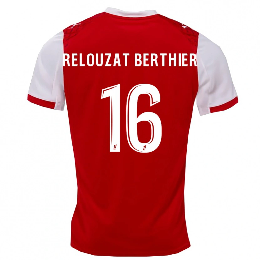 Danxen Dzieci Maxime Relouzat Berthier #16 Czerwono-Biały Domowa Koszulka 2025/26 Koszulki Klubowe