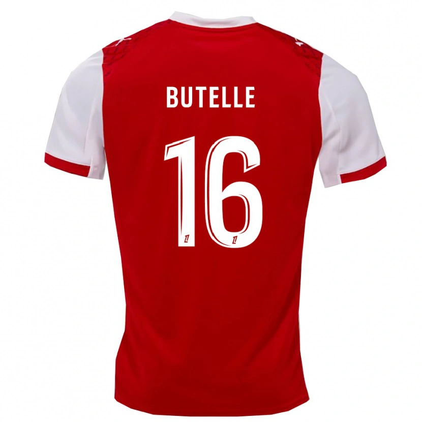 Danxen Dzieci Ludovic Butelle #16 Czerwono-Biały Domowa Koszulka 2025/26 Koszulki Klubowe