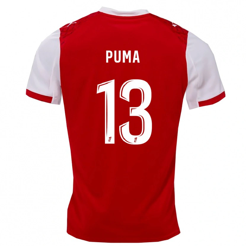 Danxen Dzieci Isaac Puma #13 Czerwono-Biały Domowa Koszulka 2025/26 Koszulki Klubowe