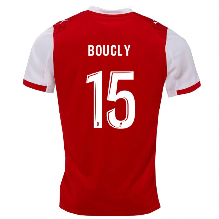 Danxen Dzieci Maïté Boucly #15 Czerwono-Biały Domowa Koszulka 2025/26 Koszulki Klubowe