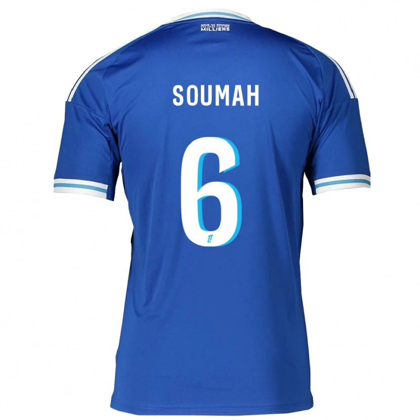 Danxen Dzieci Mohamed Soumah #6 Niebiesko-Biały Domowa Koszulka 2025/26 Koszulki Klubowe