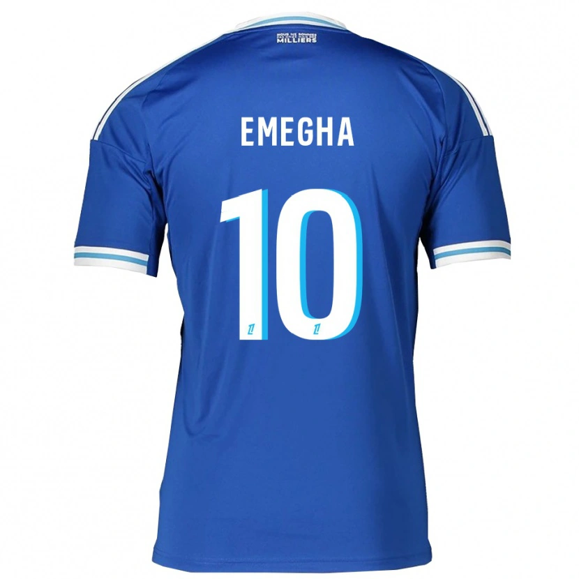 Danxen Dzieci Emanuel Emegha #10 Niebiesko-Biały Domowa Koszulka 2025/26 Koszulki Klubowe