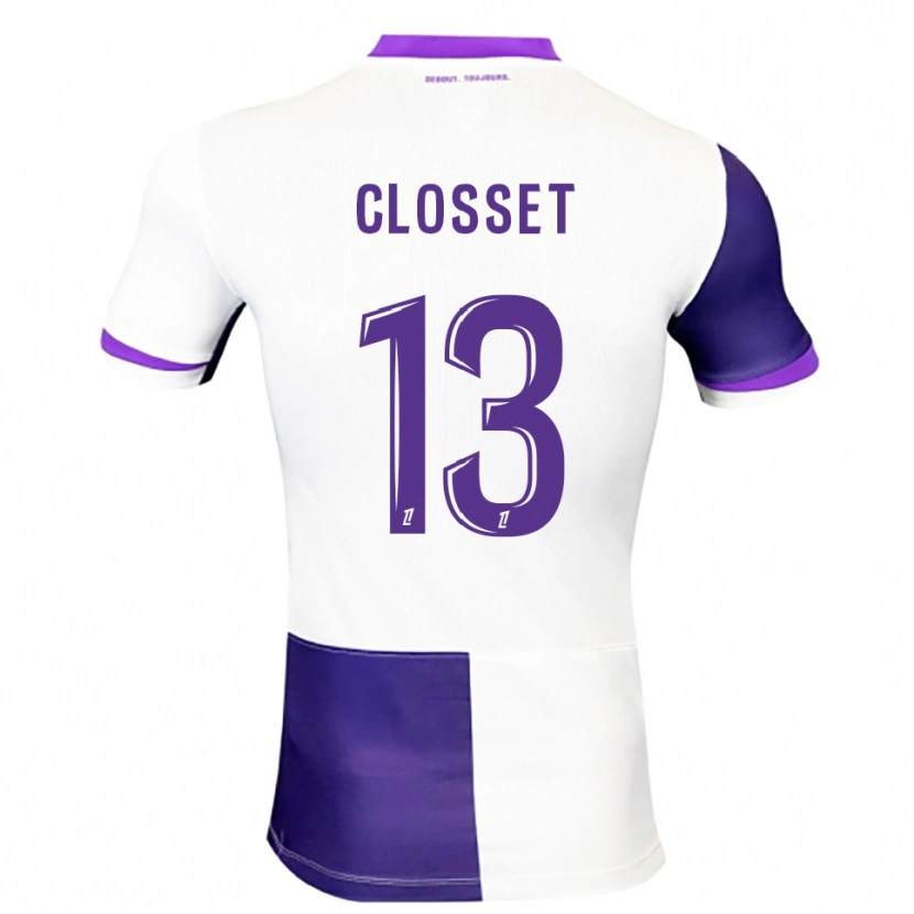 Danxen Dzieci Océane Closset #13 Fioletowo-Biały Domowa Koszulka 2025/26 Koszulki Klubowe