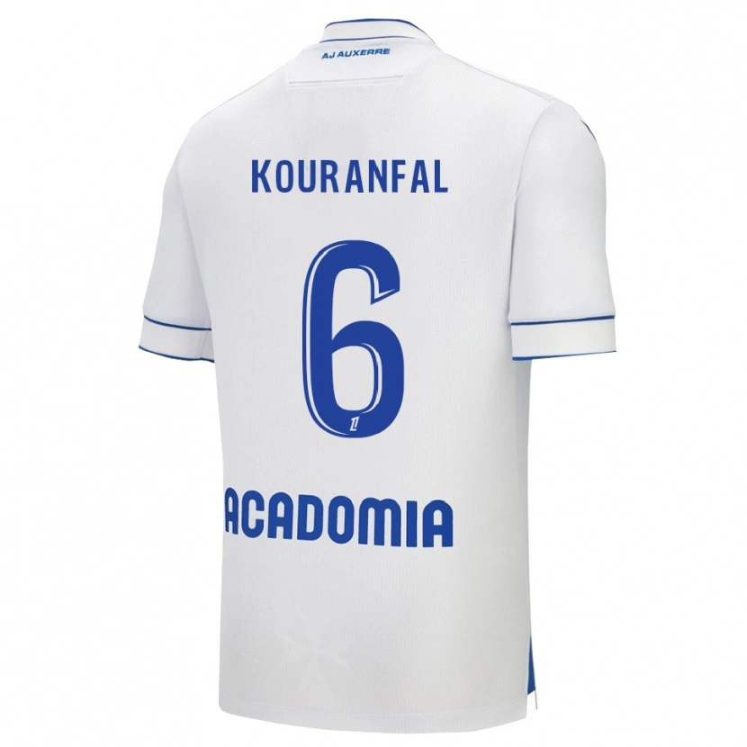 Danxen Dzieci Chamsedin Kouranfal #6 Biało-Niebieski Domowa Koszulka 2025/26 Koszulki Klubowe