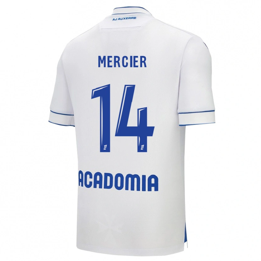 Danxen Dzieci Nicolas Mercier #14 Biało-Niebieski Domowa Koszulka 2025/26 Koszulki Klubowe
